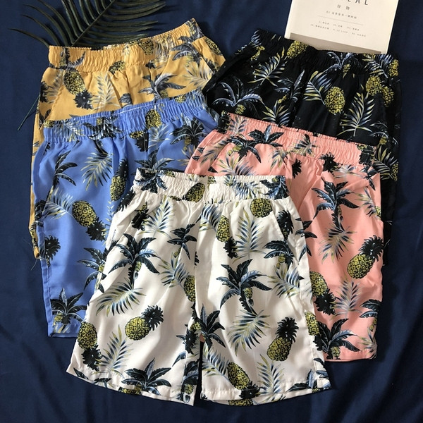 Мъжки плажни шорти с ластик и джобове