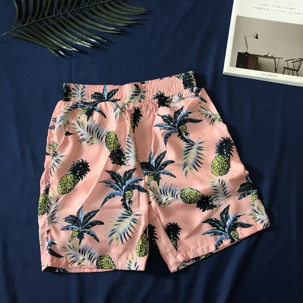 Мъжки плажни шорти с ластик и джобове