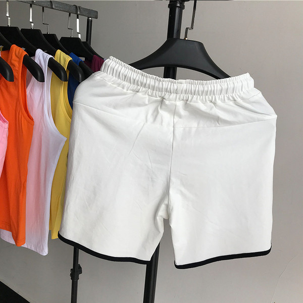 Ежедневни мъжки шорти с връзки и кант