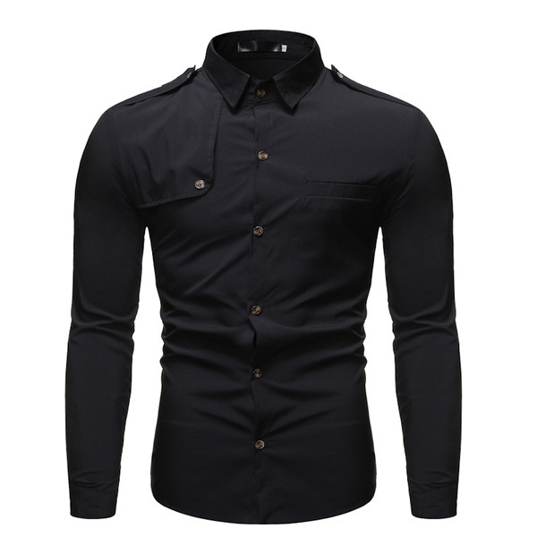 Moderna muška košulja s klasičnim ovratnikom i dugim rukavima