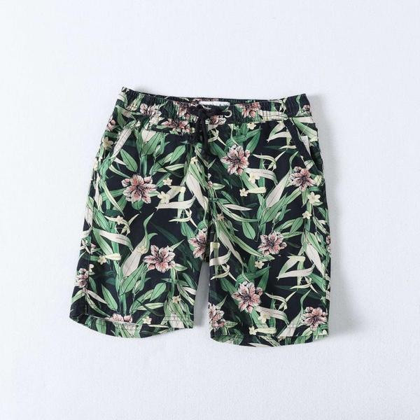 Lillemustriga laste vabaaja lühikesed püksid