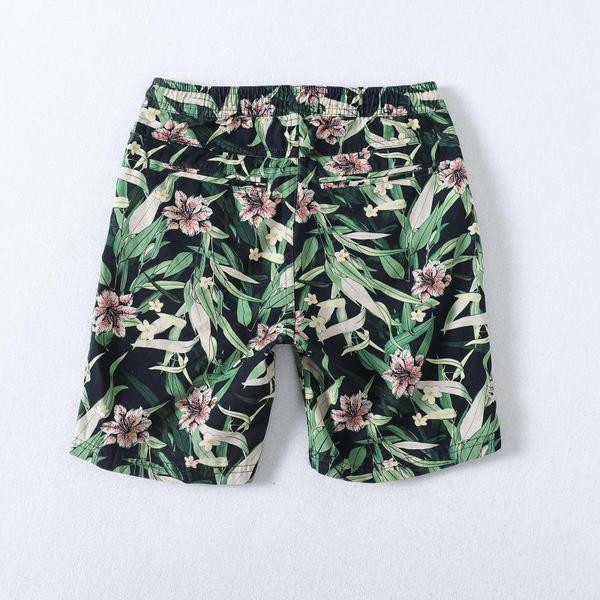 Lillemustriga laste vabaaja lühikesed püksid