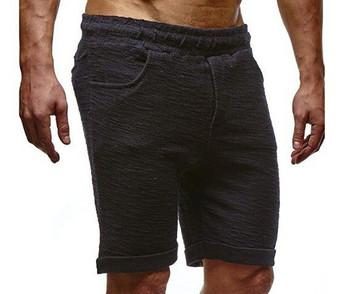 Ежедневни мъжки къси панталони с джобове и ластик 