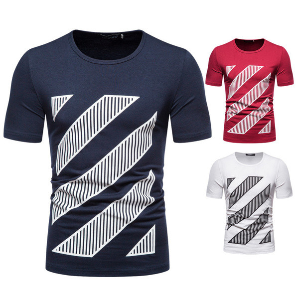 Muška majica s kratkim rukavima i okruglim izrezom