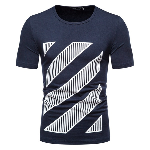 Muška majica s kratkim rukavima i okruglim izrezom