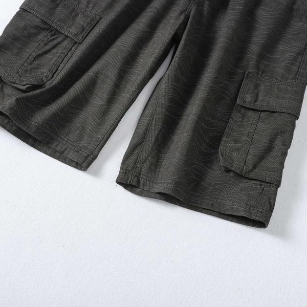 Къси ежедневни мъжки панталони с колан и странични джобове