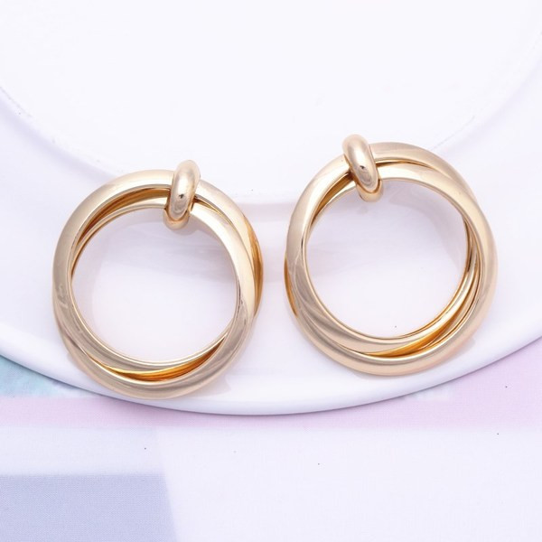 Casual γυναικεία σκουλαρίκια με στρογγυλό σχήμα - δύο μοντέλα