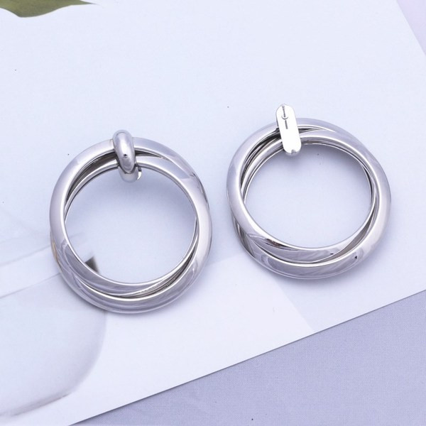 Casual γυναικεία σκουλαρίκια με στρογγυλό σχήμα - δύο μοντέλα