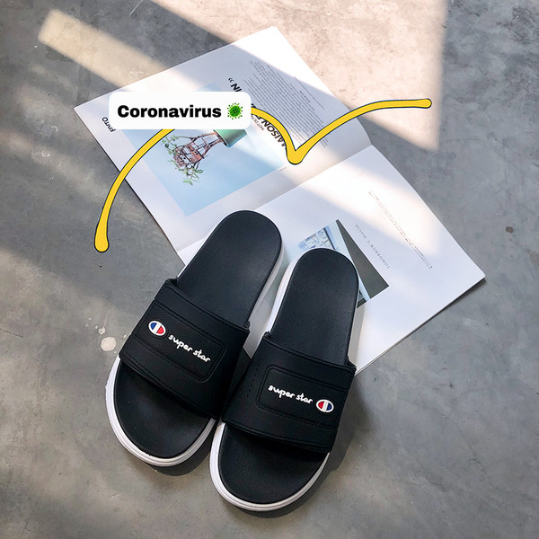 Papuci casual de cauciuc pentru barbati cu talpa plate