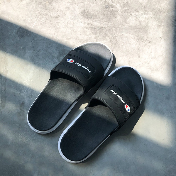 Papuci casual de cauciuc pentru barbati cu talpa plate