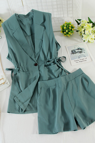 Set de dama model nou din doua piese cu talie inalta