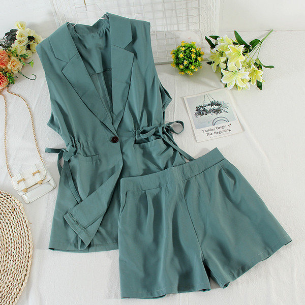 Set de dama model nou din doua piese cu talie inalta