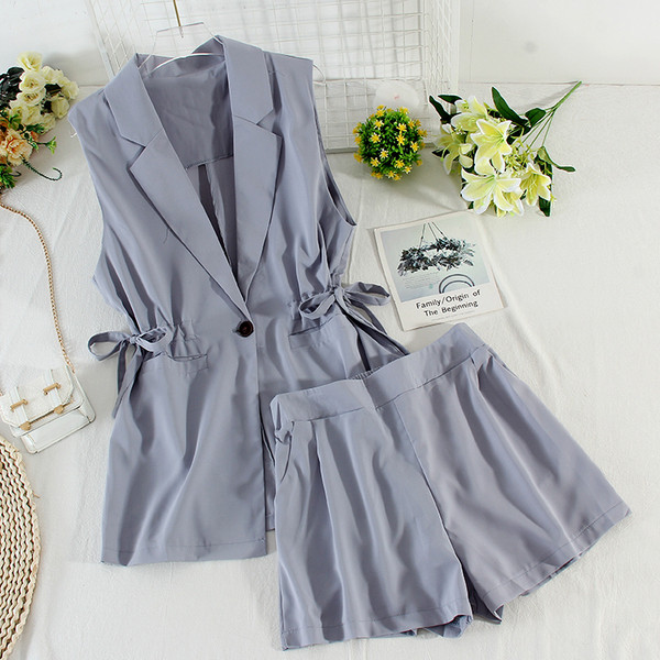 Set de dama model nou din doua piese cu talie inalta