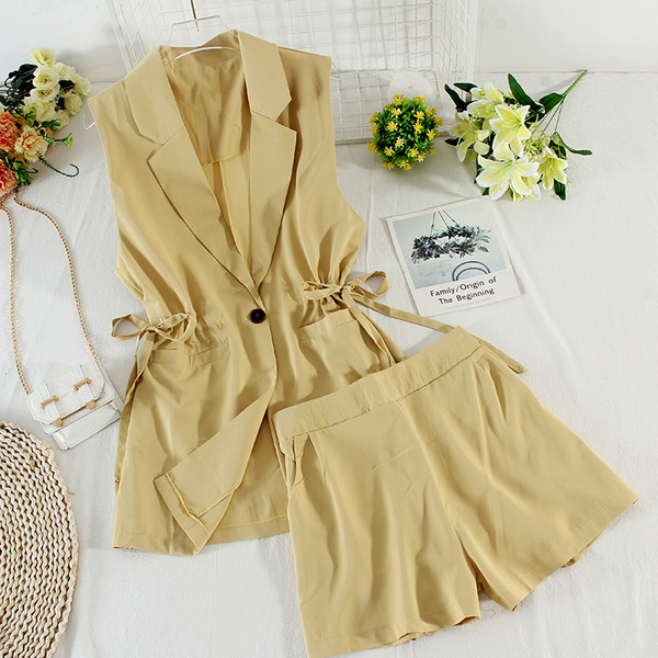 Set de dama model nou din doua piese cu talie inalta