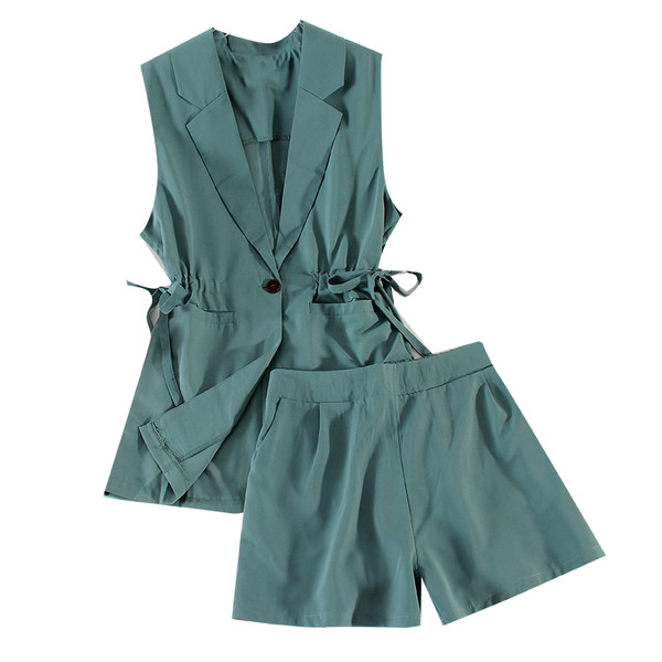 Set de dama model nou din doua piese cu talie inalta