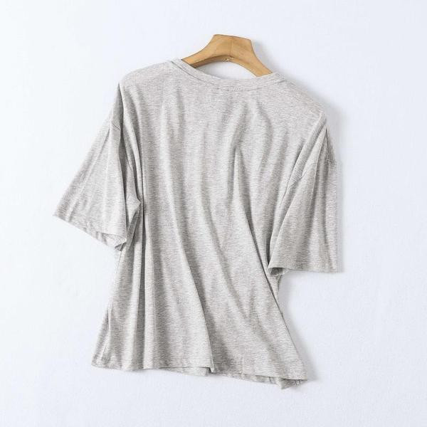 Dnevna široka majica s natpisom i printom