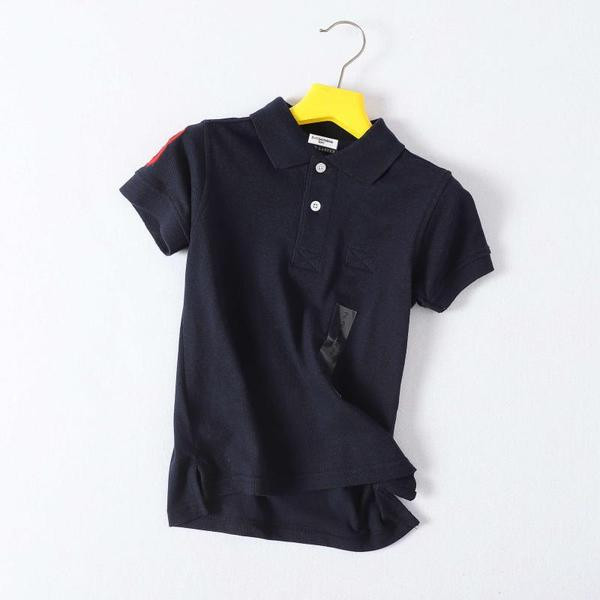 Нов модел детска тениска с класическа яка и копчета