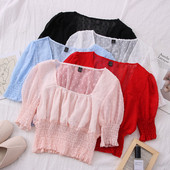 Bluza de dama model nou cu decolteu patrat