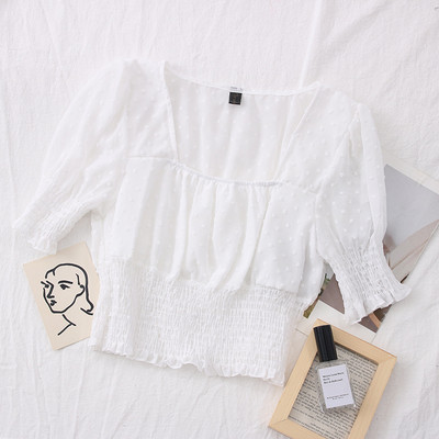 Bluza de dama model nou cu decolteu patrat