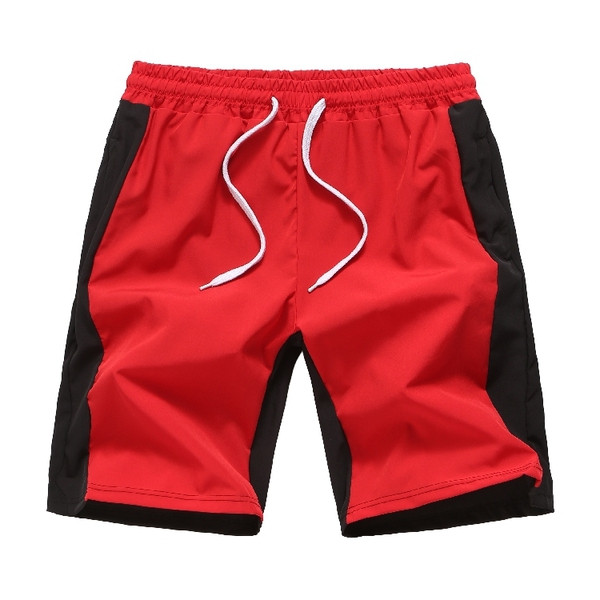 Къси мъжки шорти за плаж с ластик на талията