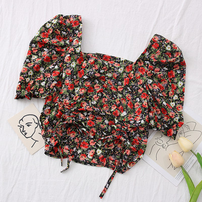 Bluză casual de damă cu model floral