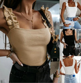 Maieu casual dama cu bretele late - model montat