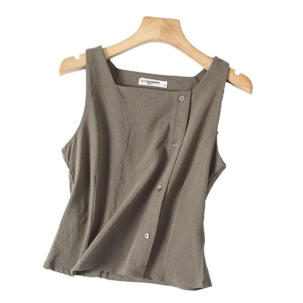 Νέο μοντέλο φανελάκι με τετράγωνη λαιμόκοψη και κουμπιά