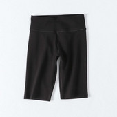 Fekete színű rövid sport női leggings jógához
