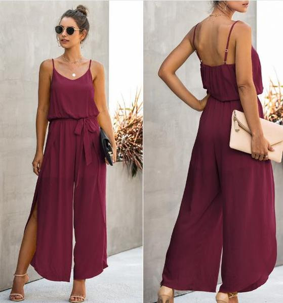 Γυναικείες casual φόρμες με λεπτούς ιμάντες - φαρδύ μοντέλο