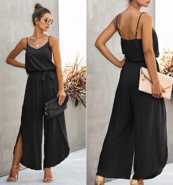 Γυναικείες casual φόρμες με λεπτούς ιμάντες - φαρδύ μοντέλο