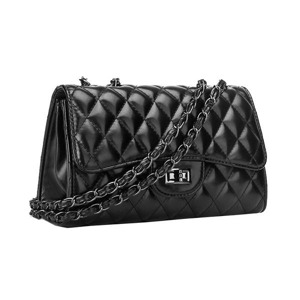 Γυναικεία τσάντα ώμου σε μαύρο χρώμα - νέο μοντέλο