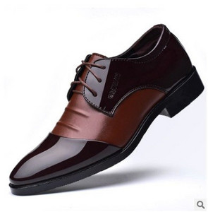 Öko bőrből készült elegáns férfi cipő fűzős hegyes modell