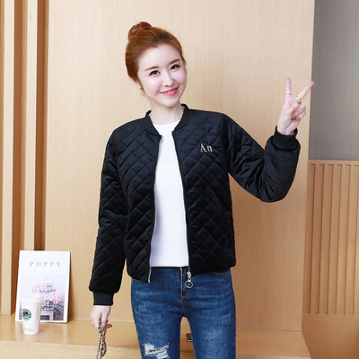 Tavaszi-őszi női bársony kabát hímzéssel