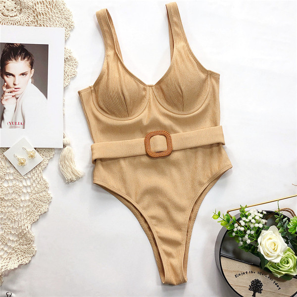 Ripsen teljes fürdőruha, derékban övvel