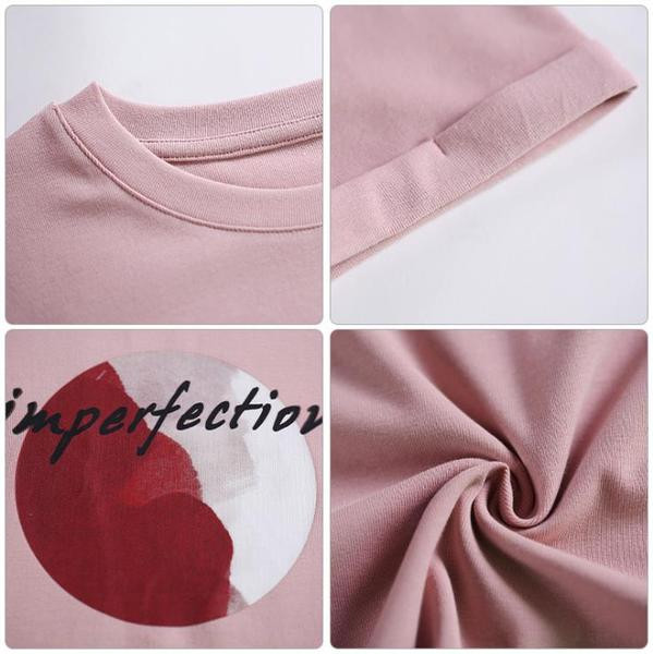 Alkalmi női póló széles modell rövid ujjú és mintával