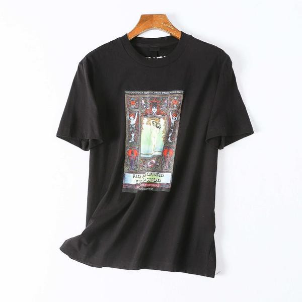 Férfi póló fekete mintával