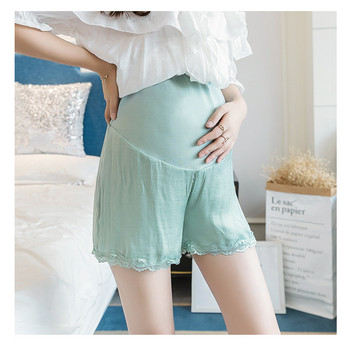 Ежедневни дамски къси панталони за бременни с елемент дантела