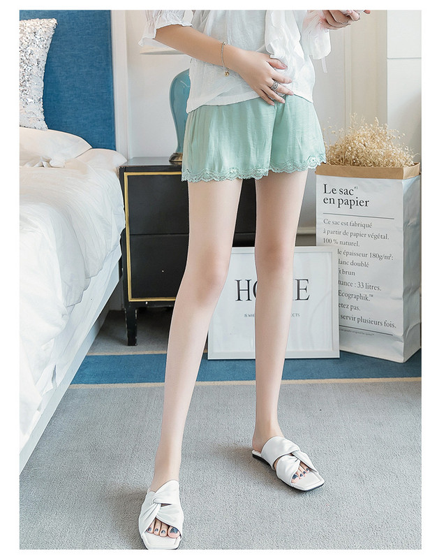 Casual γυναικείο σορτς για έγκυες γυναίκες με δαντέλα