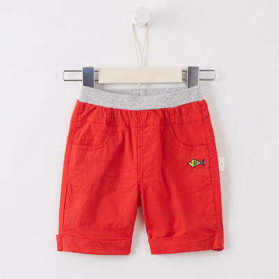 Pantaloni scurți casual pentru copii pentru băieți în roșu