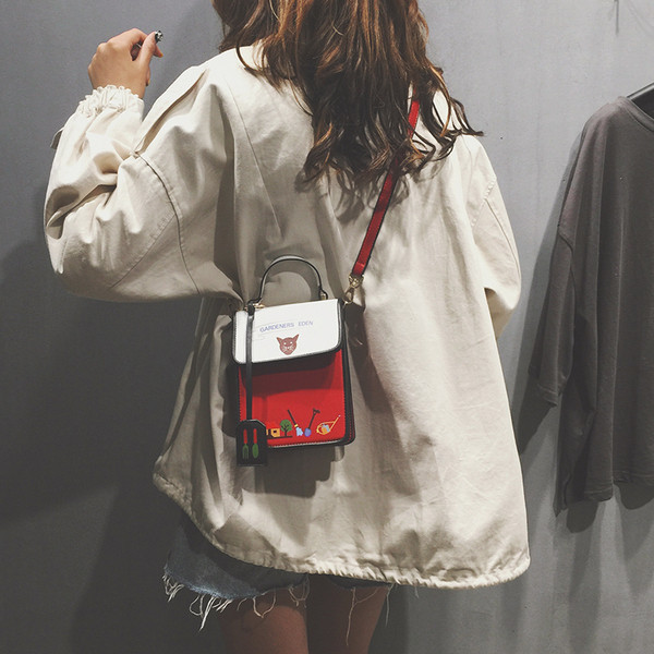 Eko bőrből készült női táska, hosszú és rövid füllel