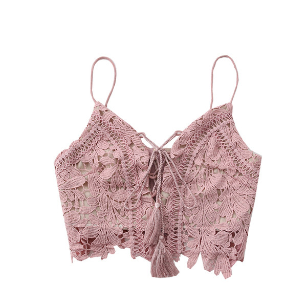 Új modell rövid csipkés női akasztófelső vékony pánttal