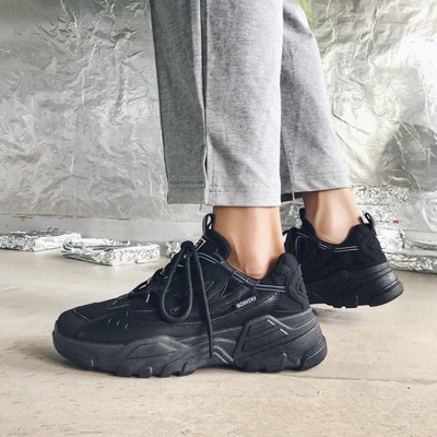 Model nou de adidași pentru bărbați cu șireturi din piele ecologică și material textil