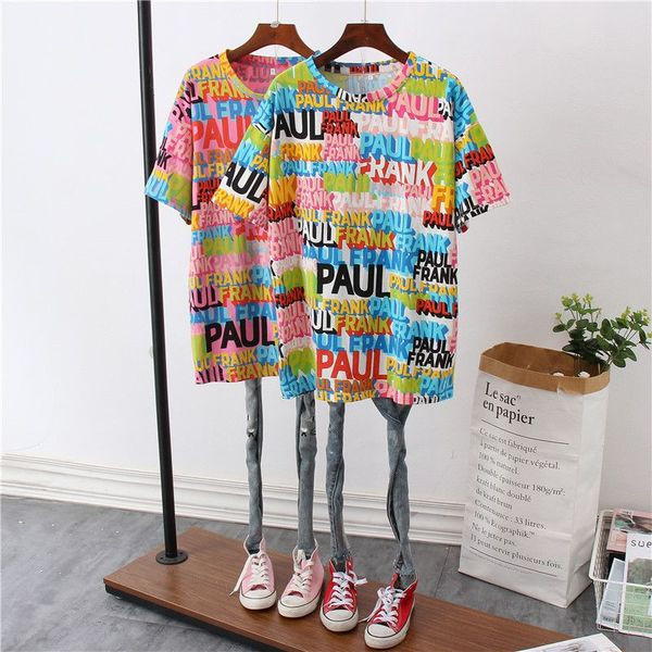 Modern női póló rövid ujjal és feliratokkal