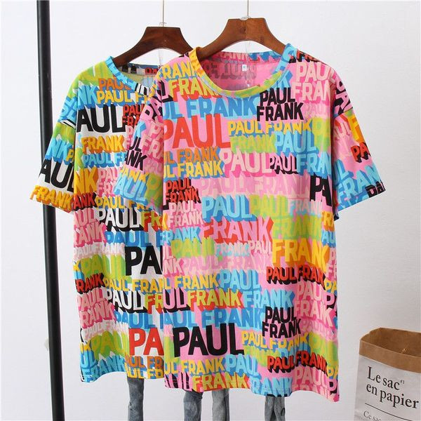 Modern női póló rövid ujjal és feliratokkal