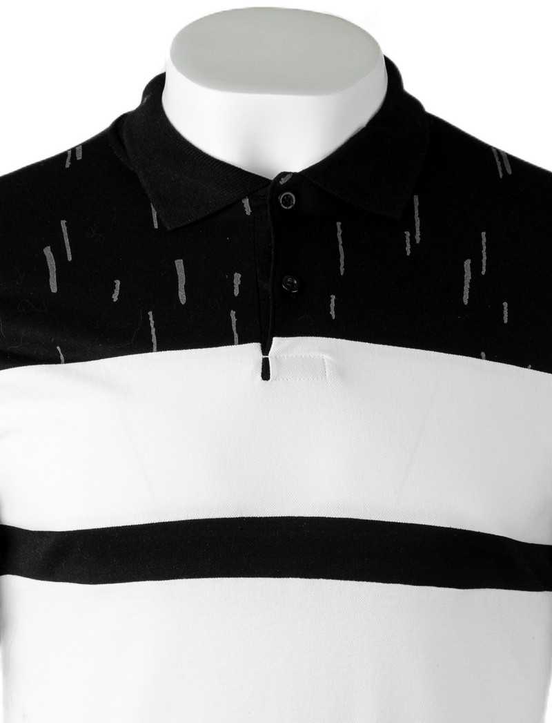 Slimfit Мъжка поло пике тениска с яка 1274_2