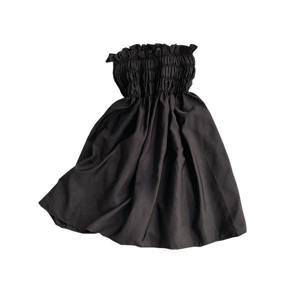 Модерна дамска къса рокля с голи рамене