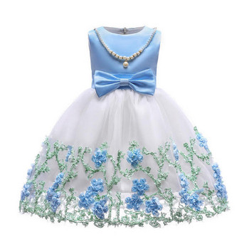 ΝΕΟ μοντέλο παιδικό φόρεμα με κέντημα και κορδέλα