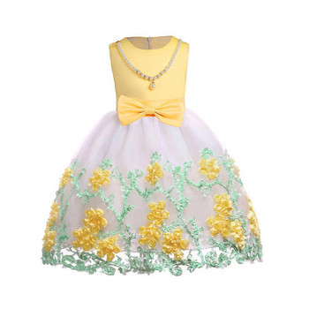 ΝΕΟ μοντέλο παιδικό φόρεμα με κέντημα και κορδέλα