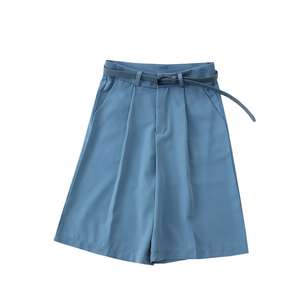 Moderne ženske 3/4 hlače s remenom