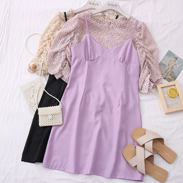 Нов модел дамски комплект риза + рокля 